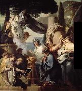 Bourdon, Sebastien Solomon making a sacrifice to the idols oil